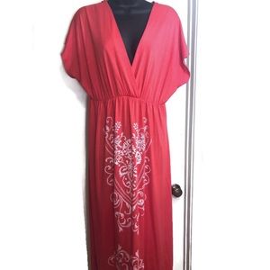 Orange Summer Maxi Dress